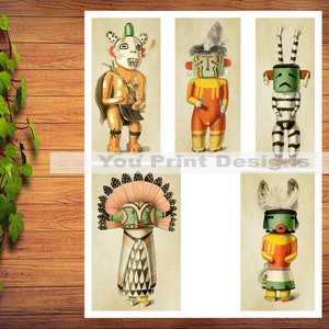 Printable Kachina Doll Images, Kachina Doll Collage Sheets ...