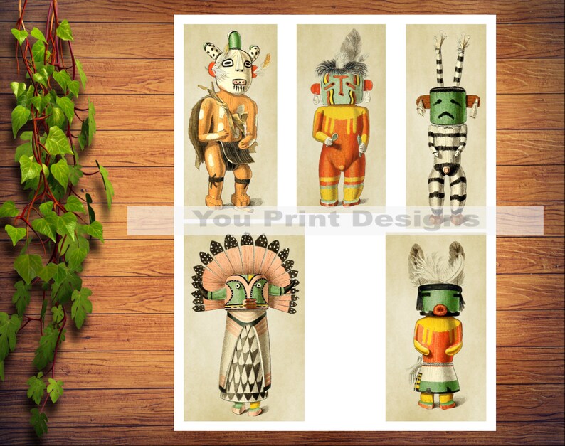 Printable Kachina Doll Images, Kachina Doll Collage Sheets ...