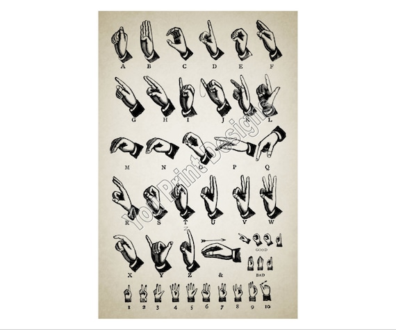 Sign Language Chart Printable