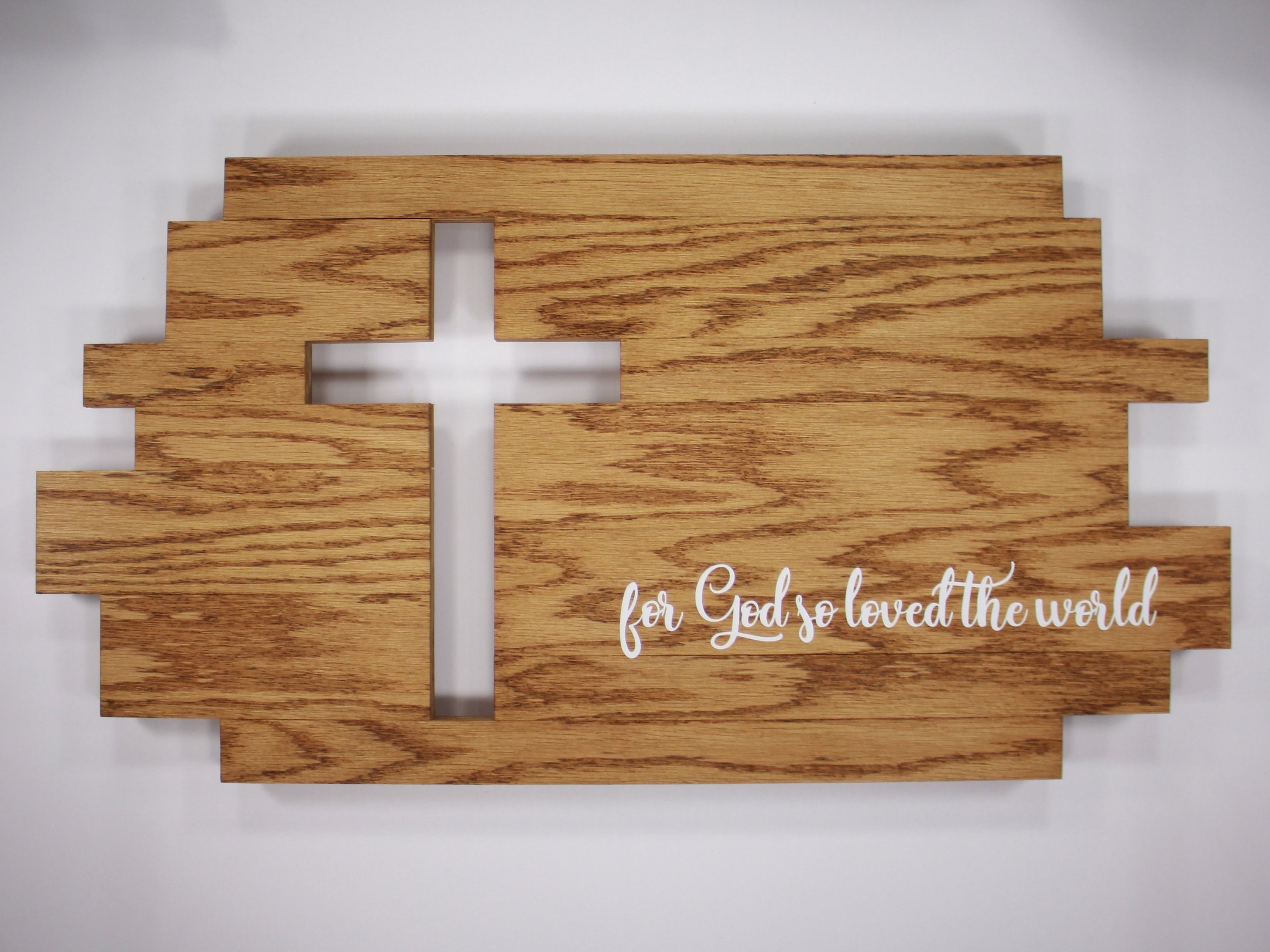 Wood Cross Wall Decor Wooden Large