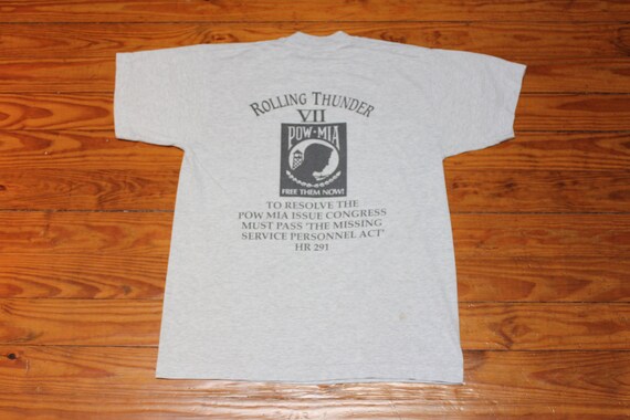 Vintage T Shirt - Rolling Thunder VII Shirt (90s … - image 3