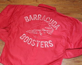 Vintage windjack - Barracuda-boosters (jaren 60 / medium / New Smyrna Beach, Florida / Russell Southern Company / Russell Athletic)