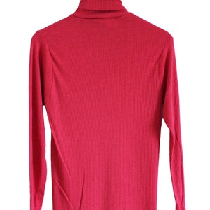 Vintage Shirt Thermal Turtleneck Shirt 90s / Medium / M / Thermal Underwear / Long Underwear / Red Turtleneck / Long Johns / Long Sleeve image 3