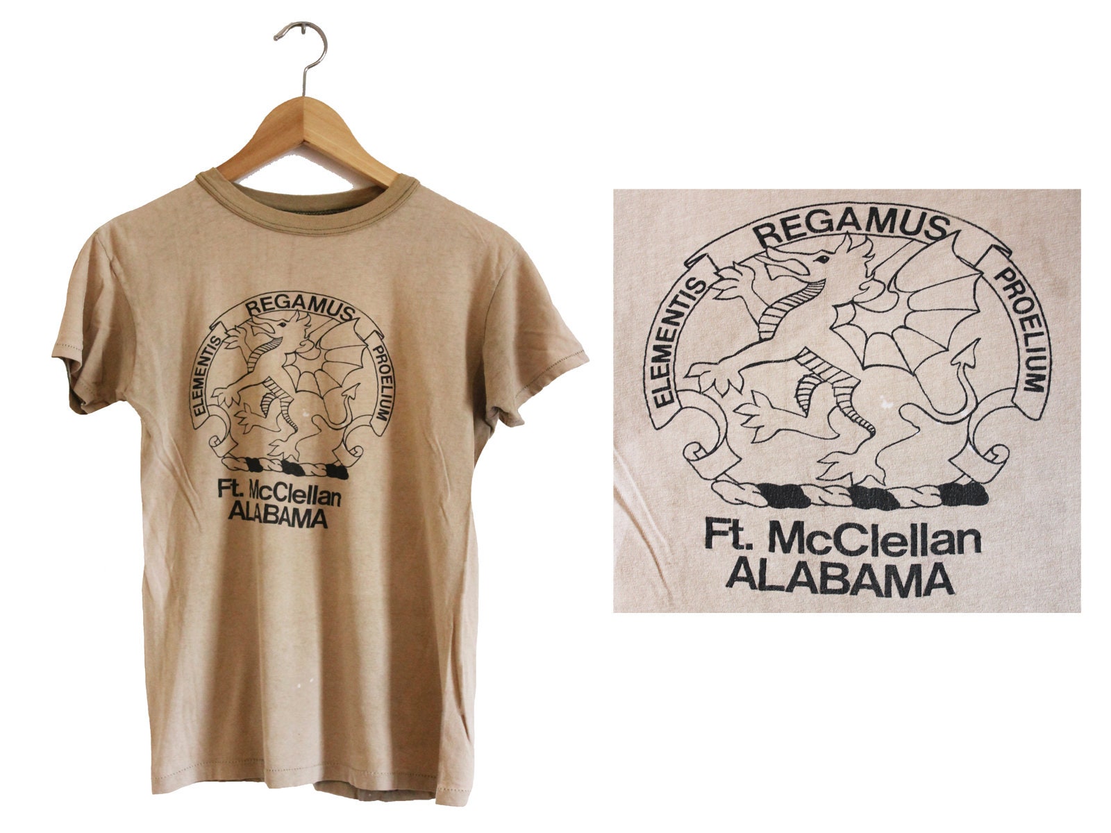 Vintage T Shirt Ft Mcclellan Alabama Shirt 70s / Extra Small / XS / Army  Shirt / US Army Shirt / United States Army / Camp Mcclellan -  Israel