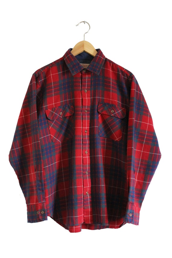 Vintage Button Up - Flannel Shirt by Arrow (80s /… - image 2