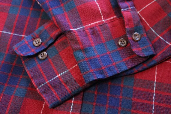 Vintage Button Up - Flannel Shirt by Arrow (80s /… - image 8