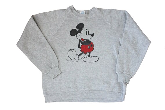 Vintage Sweatshirt - Mickey Mouse Raglan Sweatshir