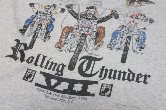 Vintage T Shirt - Rolling Thunder VII Shirt (90s … - image 6