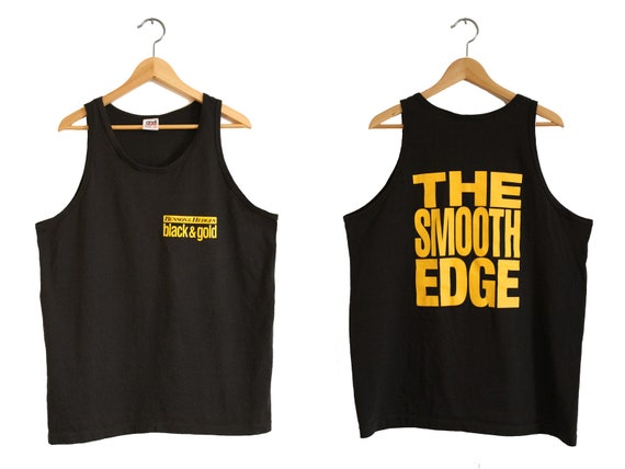 Vintage Tank Top Benson & Hedges Tank Top 90s / Large / L / Black and Gold  / the Smooth Edge / Cigarette / Cigarettes / Tobacco / Tee 