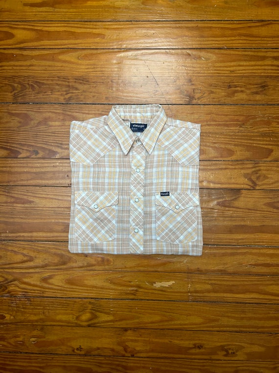 Vintage Wrangler Snap Button Western Shirt (80s / 