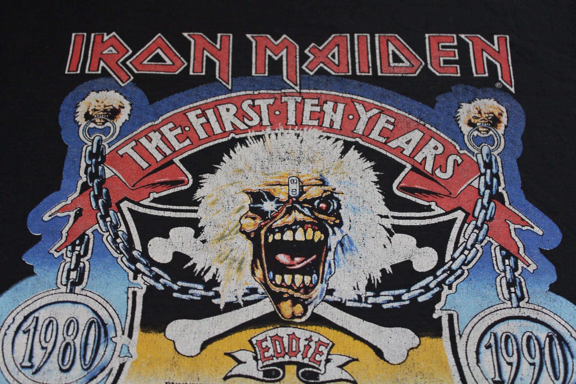 Vintage T Shirt Iron Maiden Shirt 90s / Large / L / the First Ten Years /  up the Irons / the Decennium / Eddie / Heavy Metal / NWOBHM - Etsy | T-Shirts