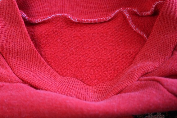 Vintage Sweatshirt - Red Raglan Bear Sweatshirt (… - image 4