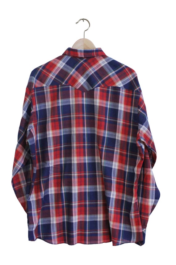 Vintage Button Up - Wrangler Snap Button Western … - image 2