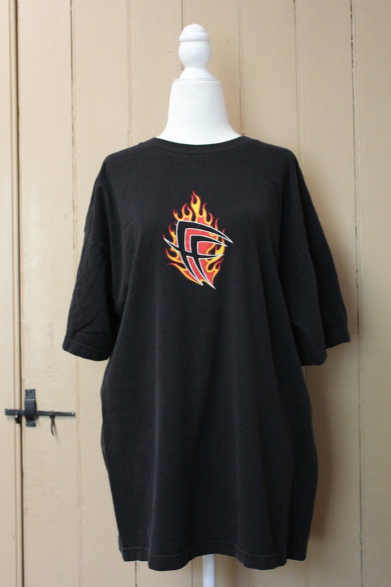 Vintage T Shirt Fear Factory Damned In Flames Shirt 90s / - Etsy 日本