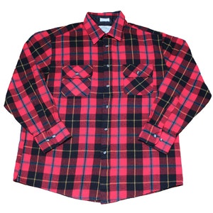 Vintage Button Up - Northwest Territory Flannel Shirt (80s - 90s / Large / L / Vintage Flannel / Button Down / Long Sleeve / Plaid Shirt)