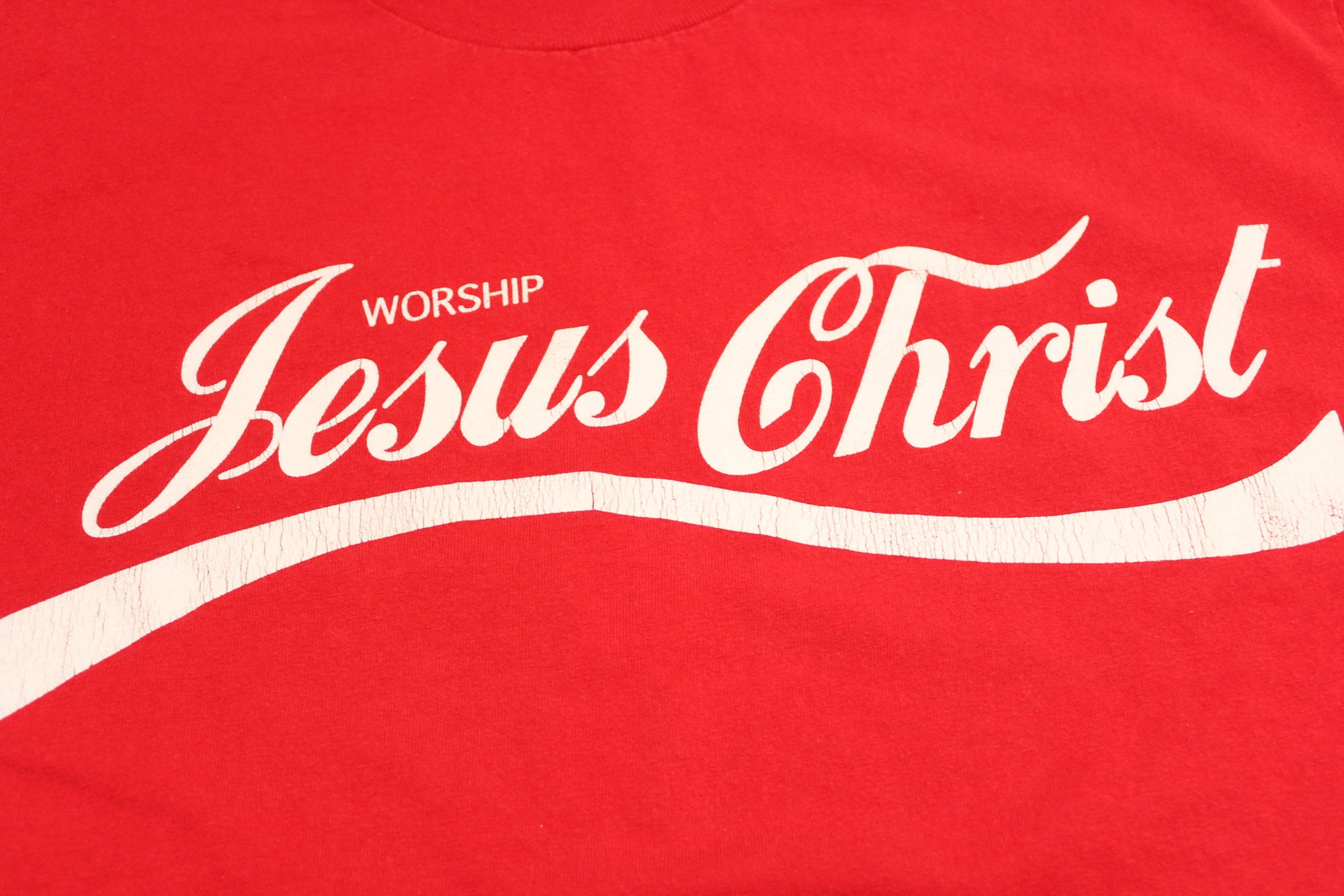 Vintage T Shirt Worship Jesus Christ Shirt 00s / Large / L Etsy