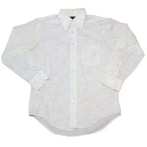 Vintage Button Up - JC Penney Long Sleeve Shirt (80s / Medium / M / Button Down Shirt / Collard Shirt / All Over Print / Abstract Shirt)