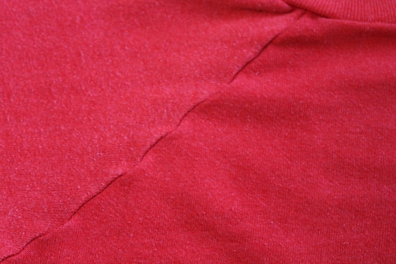 Vintage Sweatshirt - Red Raglan Bear Sweatshirt (… - image 7
