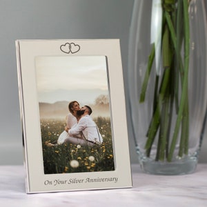 On Your Silver Wedding 25th Photo Picture Frame Gifts Ideas For Valentines Day Anniversary Wife Husband Anniversaries Presents
