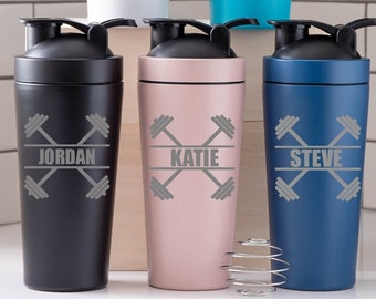 24oz Baby Pink Protein Shaker Protein Shaker Custom Protein Shaker 