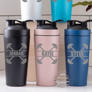 New 700ml Protein Powder Shaker Bottle with Stainless Steel Mix