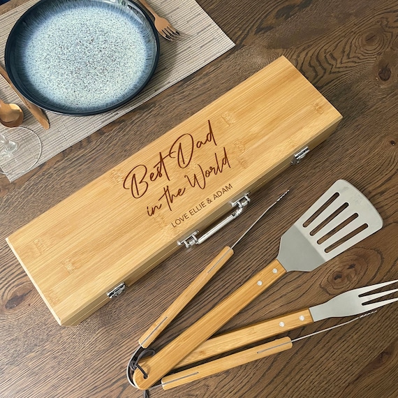 Engraved BBQ Grill Tool Set | Personalized BBQ Tools