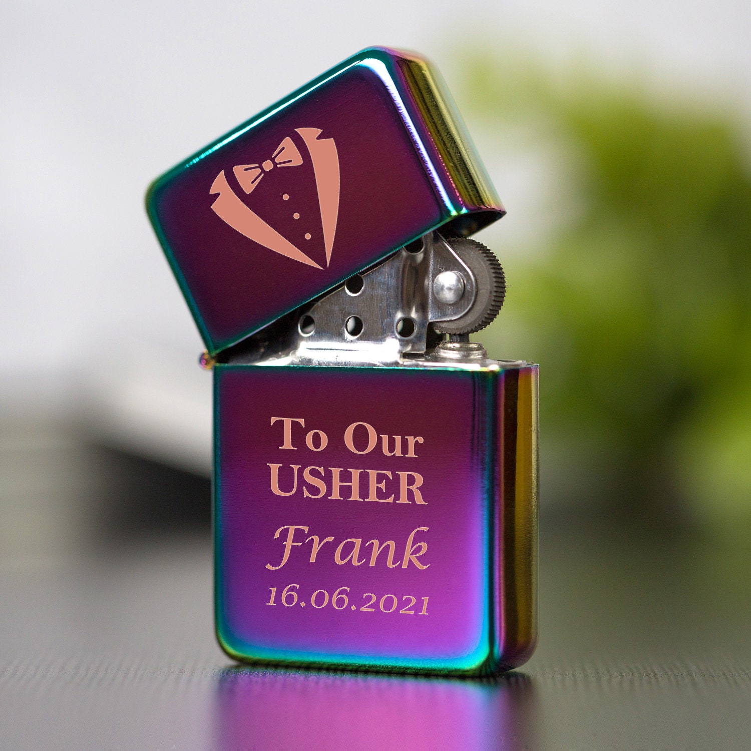 Personalised to Our Usher Rainbow Lighter Gifts Ideas for Etsy UK