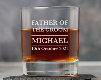 Personalised Father Of The Groom Tumblers Whisky Glass Gifts Ideas Presents For Wedding Favours Thank You Gifts Presents Tokens Him Mens