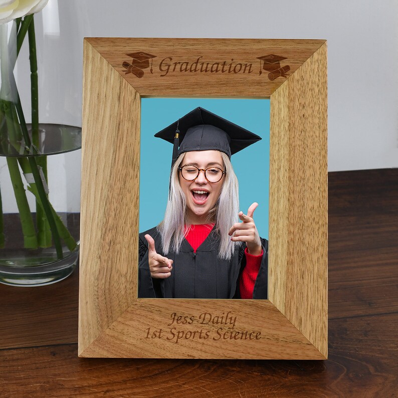 Gradution Frame Personalised Graduation Wooden Photo Frame 4x6 5x7 Gifts Ideas - Etsy