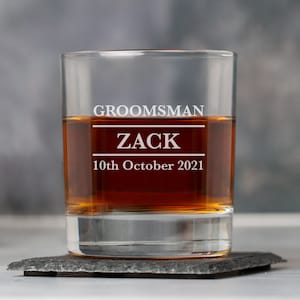 Personalizado padrino Tumblers padrinos Whisky Vidrio Regalos Ideas Regalos Regalos Para boda Favores Gracias Regalos Regalos Regalos Le Hombres