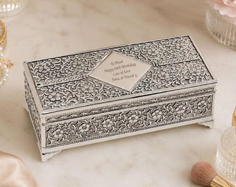 アンティーク　シルバー　蓋付き　フィリグリー ヒートボックス ヴィンテージ .800 シルバー フィリグリー 蓋付きボックス - Etsy 日本