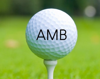 Idee regalo personalizzate per palline da golf per gli amanti del golf, compleanno, Natale, festa del papà, festa della mamma, stampa personalizzata in bianco