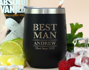 Personalised Wedding Insulated Travel Thermos Tumblers Gifts Ideas For Best Man Usher Bride Groom Father Mother Of Thank You Tokens Stag Hen