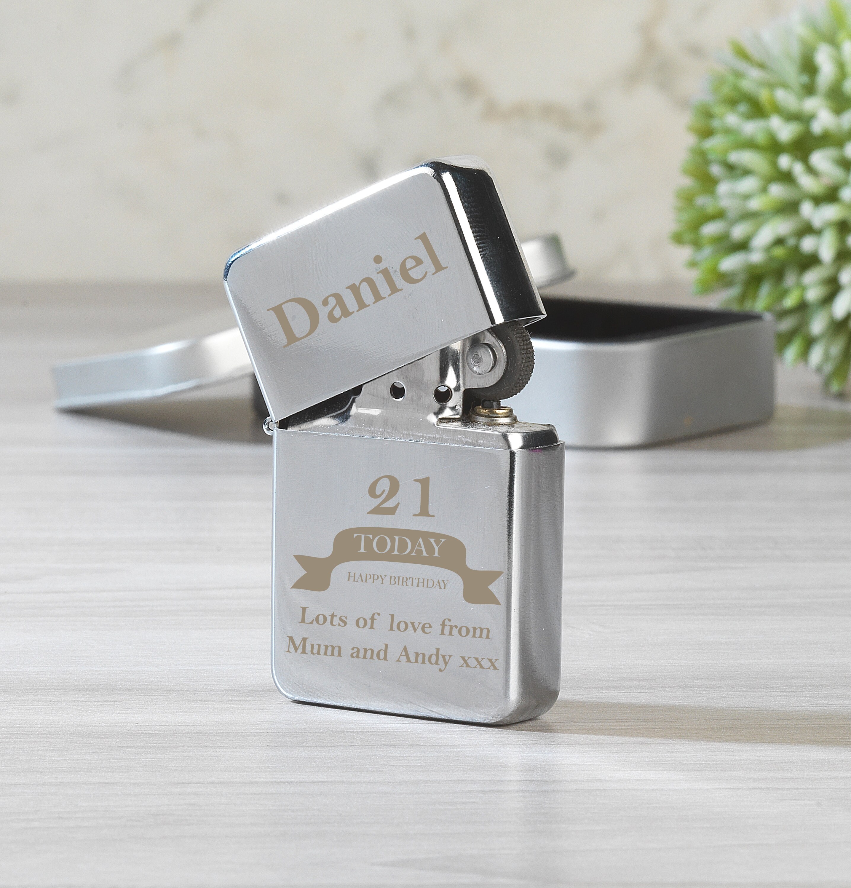 Personalised Birthday Silver Lighters Gifts Ideas for Him Her Etsy UK