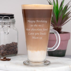 Spersonalizowane Dowolne Wiadomość Latte Szklanka 10oz Kawa Gorąca Czekolada Pomysły Prezenty Na Urodziny Boże Narodzenie Herbata Cappucino Prezenty Barista Shop