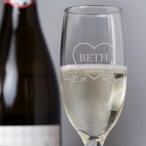 Dama de honor personalizada Flauta de cristal De boda Favor Champagne Brinding Regalos Idea para sus novias Maid Prosecco Gracias Presenta Token
