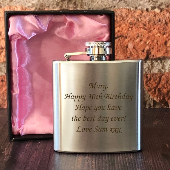 personalised ladies hip flask