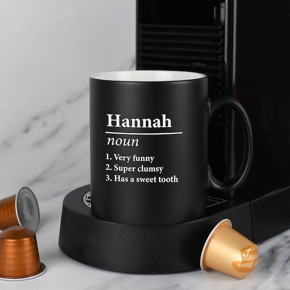 Engraved black coffee mug Engraved black coffee mug
