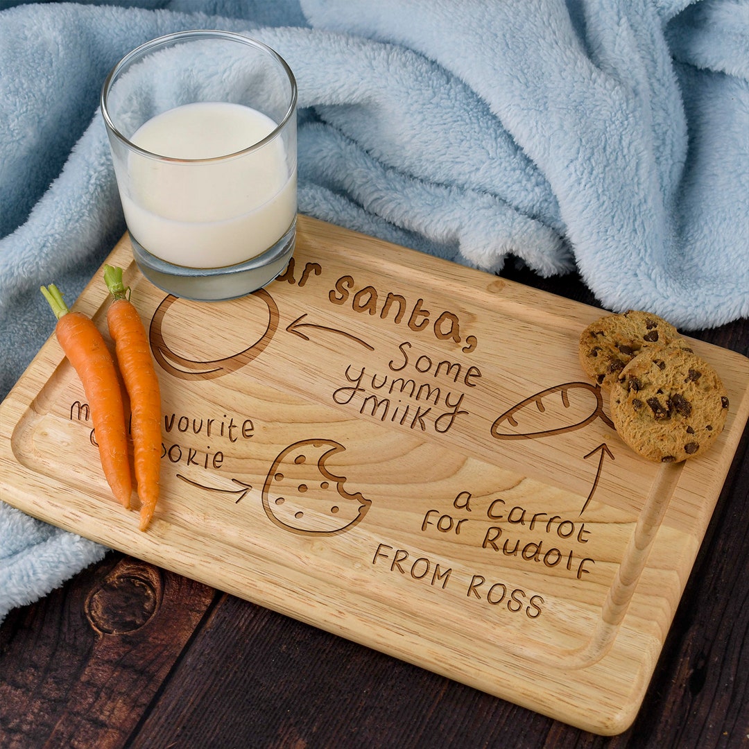 Personalised Dear Santa Wooden Rectangle Chopping Board Gifts Ideas for
