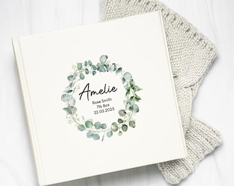 Personalised Ivory New Baby Wedding Day Photo Album Gifts Ideas For Anniversary Engagement Mr & Mrs Bride Groom UV Printed New Born Boy Girl