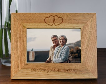 Happy 5th Anniversary Wooden Photo Frame Gift  FW294 