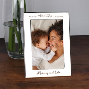 Personalised Our 1st Mother's Day Together 4x6 5x7 Photo Frame Picture Gifts Ideas For Mum Mother's Day New Mum Baby Shower New Born