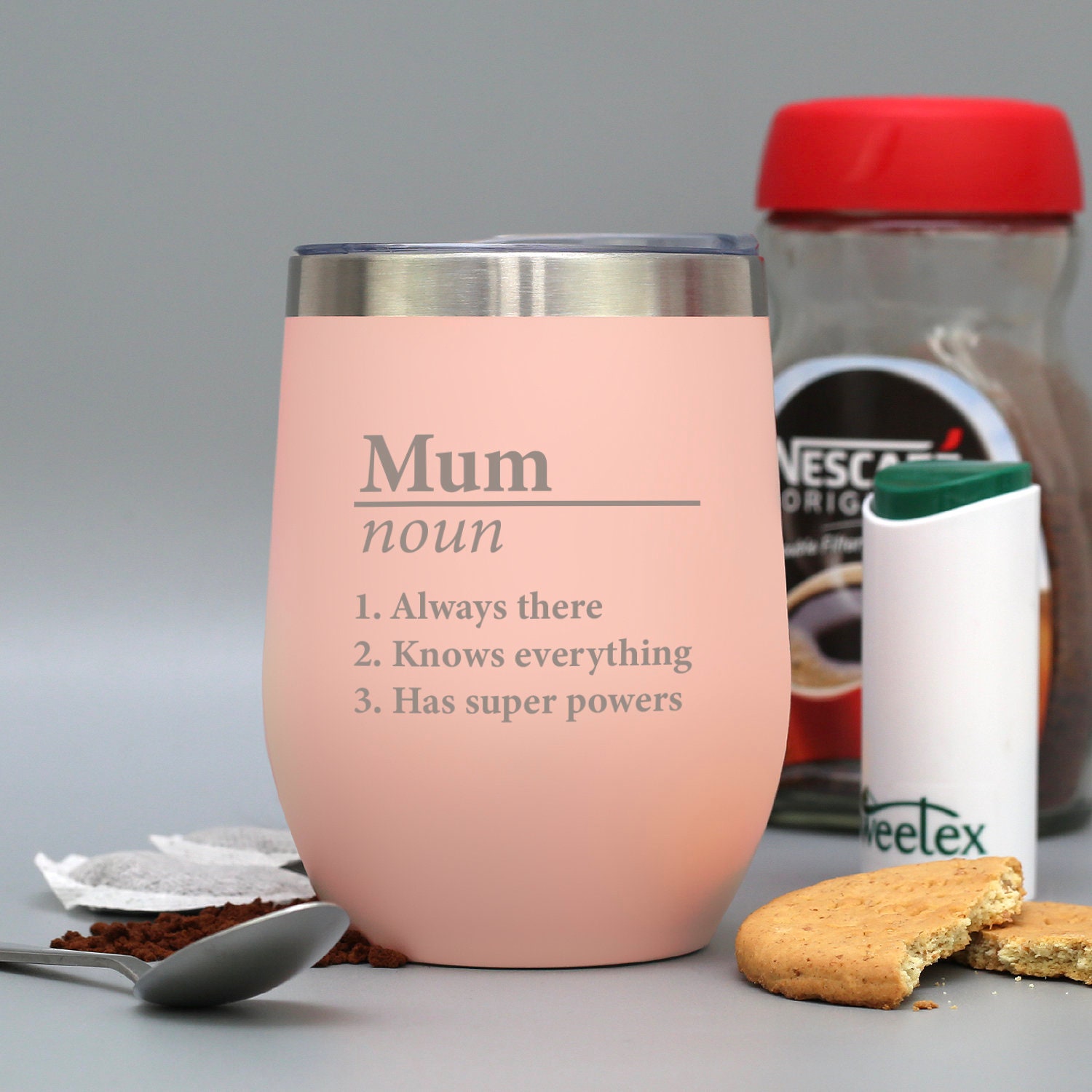 Personalised Name Definition Thermos Travel Cup Laser Engraved Gifts Ideas Presents For Mum Dad Birthday Christmas Mothers Fathers Day