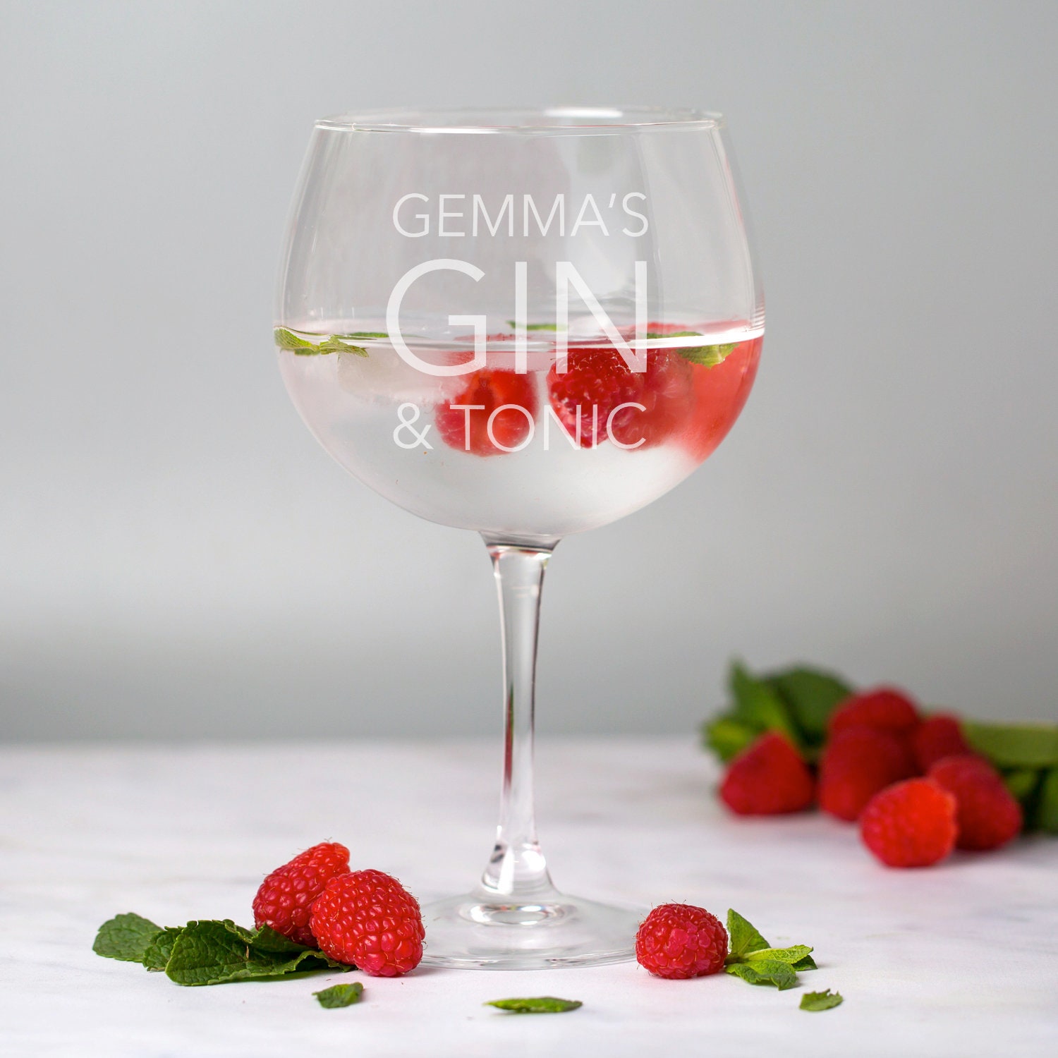 Personalised Gin and Tonic Balloon Glass G & T Gifts Ideas Etsy Australia
