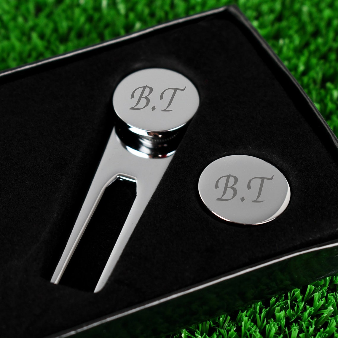 Personalised Golf Set 3 Tees Pitch and & Repairer Ball Marker Etsy UK