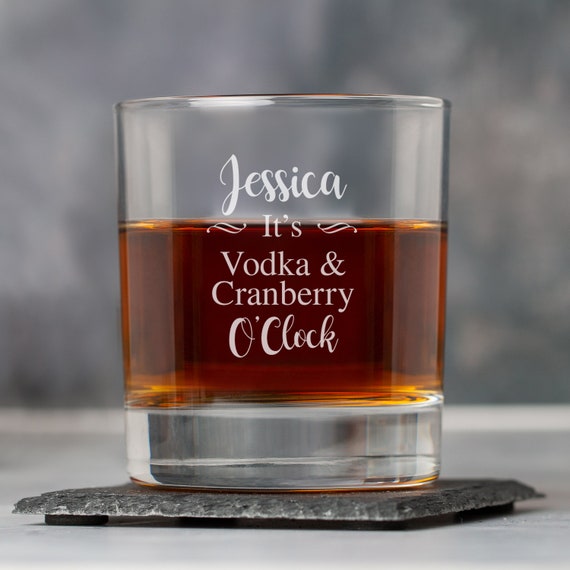 Personalised Its O'Clock Tumblers Whisky Glass Gifts Ideas Presents For  Mens Dad Him His Double Single Christmas Birthday Fathers Day