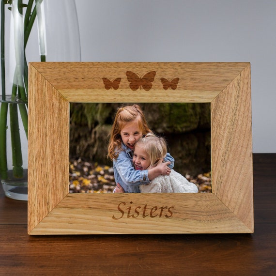 Cornice Per Foto Personalizzata Con Incisione Laser - Regalo Unico - Design Tuo Testo - Nero, Formato 4x6 Pollici (10x15 Cm) - 4