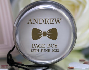 Gepersonaliseerde vlinderdas YoYo-cadeaus Ideeën voor Page Boy Trouwbedankjes Bedankcadeaus bode stalknecht kleine jongen kinderen kinderherinneringen