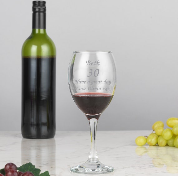 personalised mum wine glass