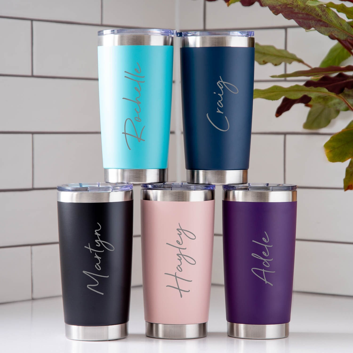 Personalized Birth Flower 20oz Tumbler, Laser Engraved Tumbler, Stainless  Steel Mug, Insulated Tumbler, Birth Flower Tumbler, Travel Cups 